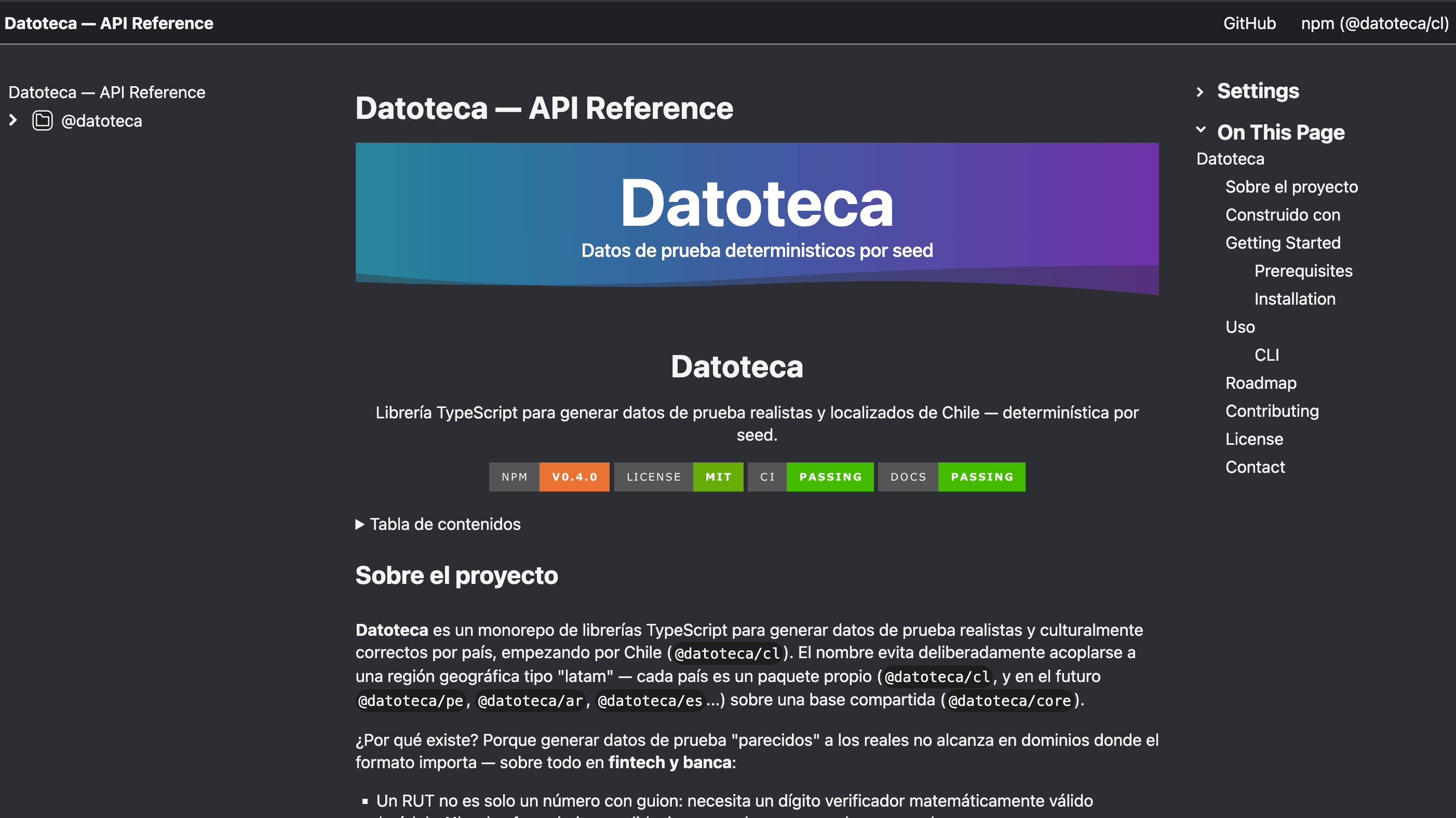 Datoteca — project screenshot